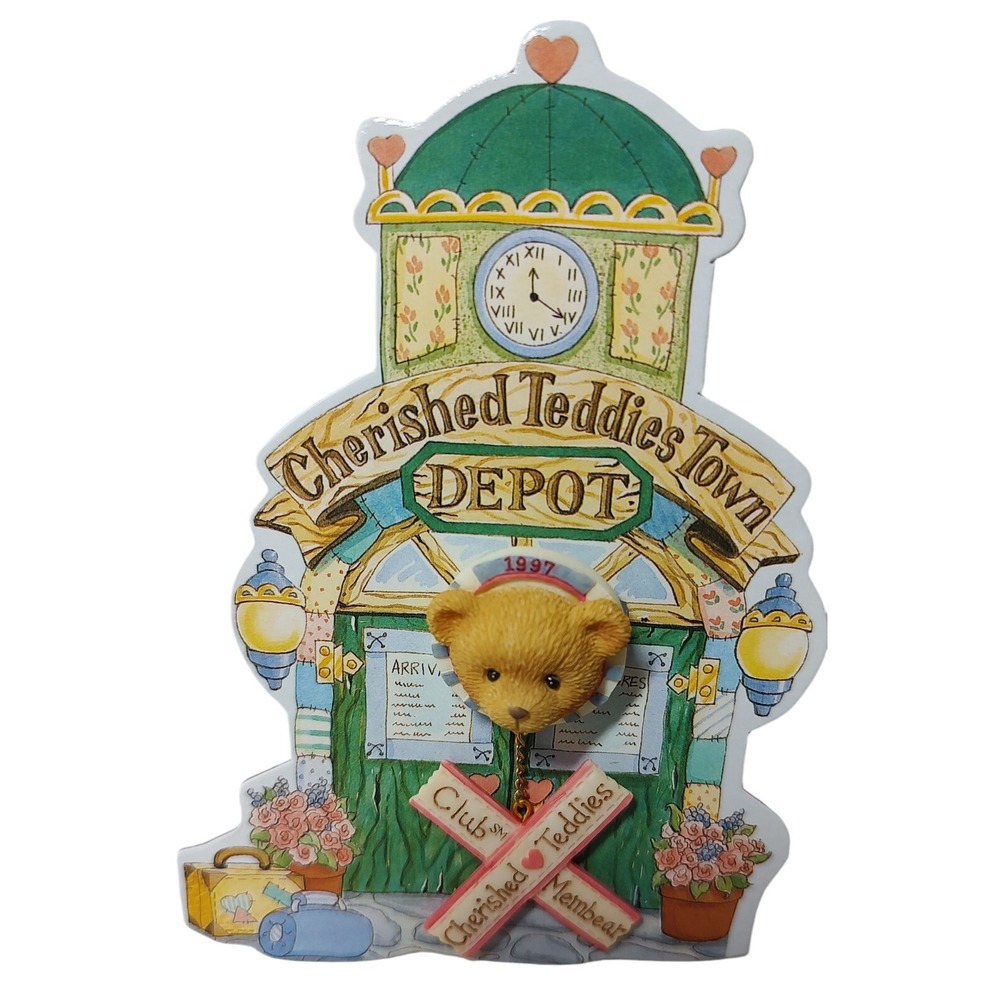 Vintage‎ Enesco Brooch Pin Cherished Teddies Club Membear CRT279 1996 Hillman